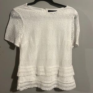 Woman’s white Banana Republic Top